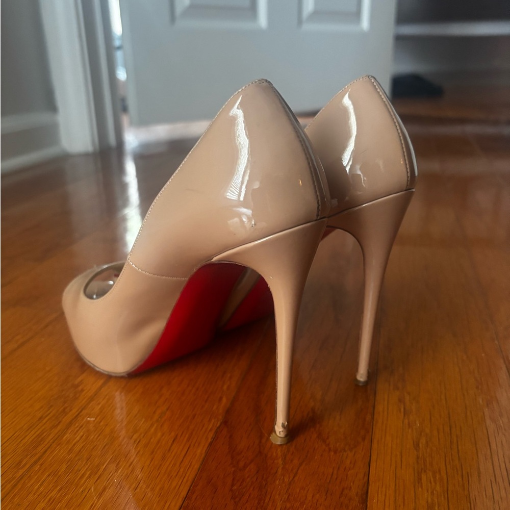 Nude Christian Louboutin Very Prive 120 - Size 37